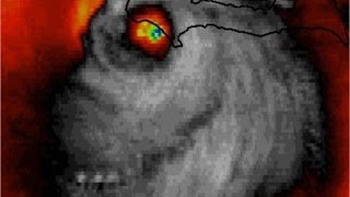 Satellite image of Hurricane Matthew looks like skull smiling Resimi