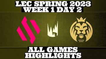 BDS VS MAD | LEC Highlights Week 1 Day 2 | LEC Spring 2023 | Highlights by Pro Esports Highlights