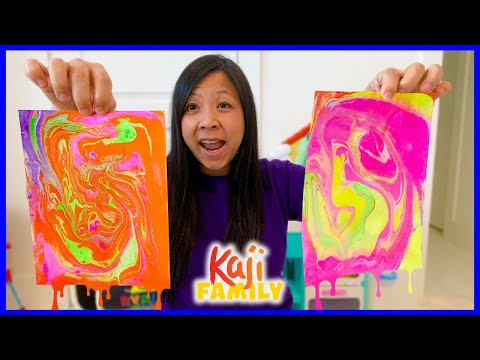 Mommy Tries Marble Art Painting Kit for Kids!! 