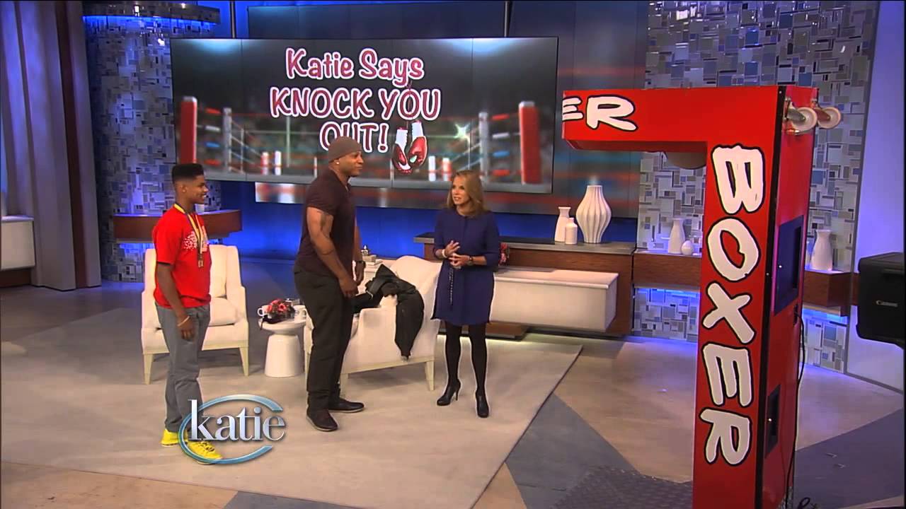 Katie Couric & LL Cool J Boxing Showdown! YouTube