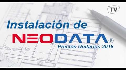 Instalación de Neodata Precios Unitarios 2018