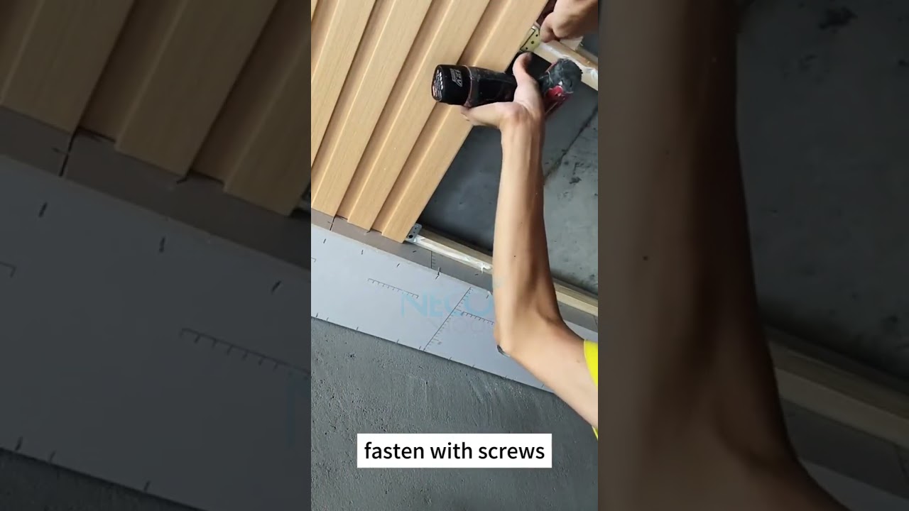 How to install Wpc panel for ceiling  