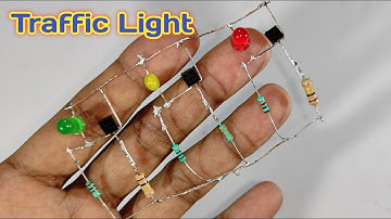 DIY | how to make traffic signal light with transistor BC547, Resistors and LED #RC Invention