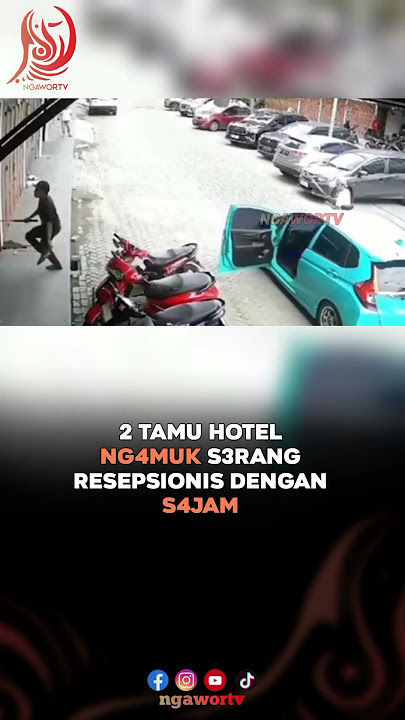 2 tamu hotel ng4muk s3rang resepsionis dengan s4jam