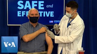 US Vice President Pence Receives Coronavirus Vaccine