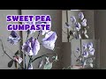 Sweet Pea Gumpaste with leaves and tendrils Vlog 5 by marckevinstyle