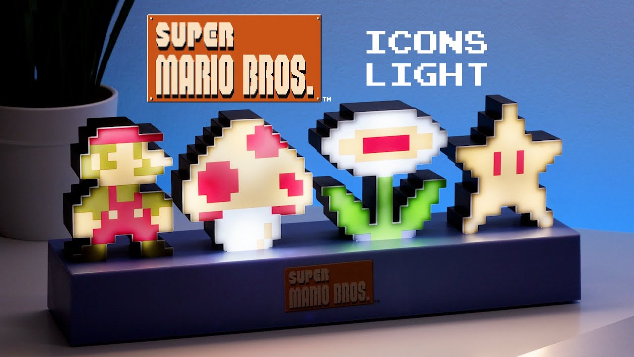 Paladone | Super Light Bros. Icons - YouTube Mario