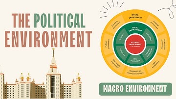 Marketing Macro Environment : The Political Environment