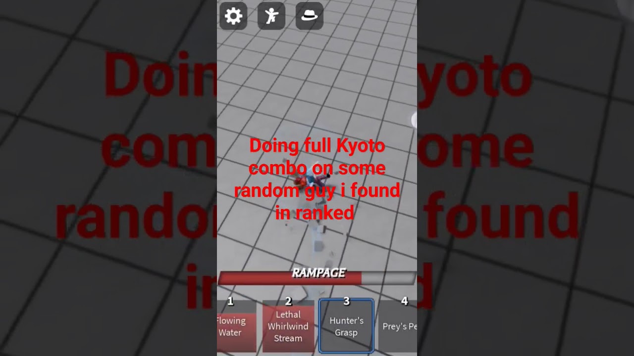 doing  full Kyoto combo on someguy I found in ranked
