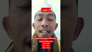 No K 3 Syarat Kalam Nyaeta Mufid