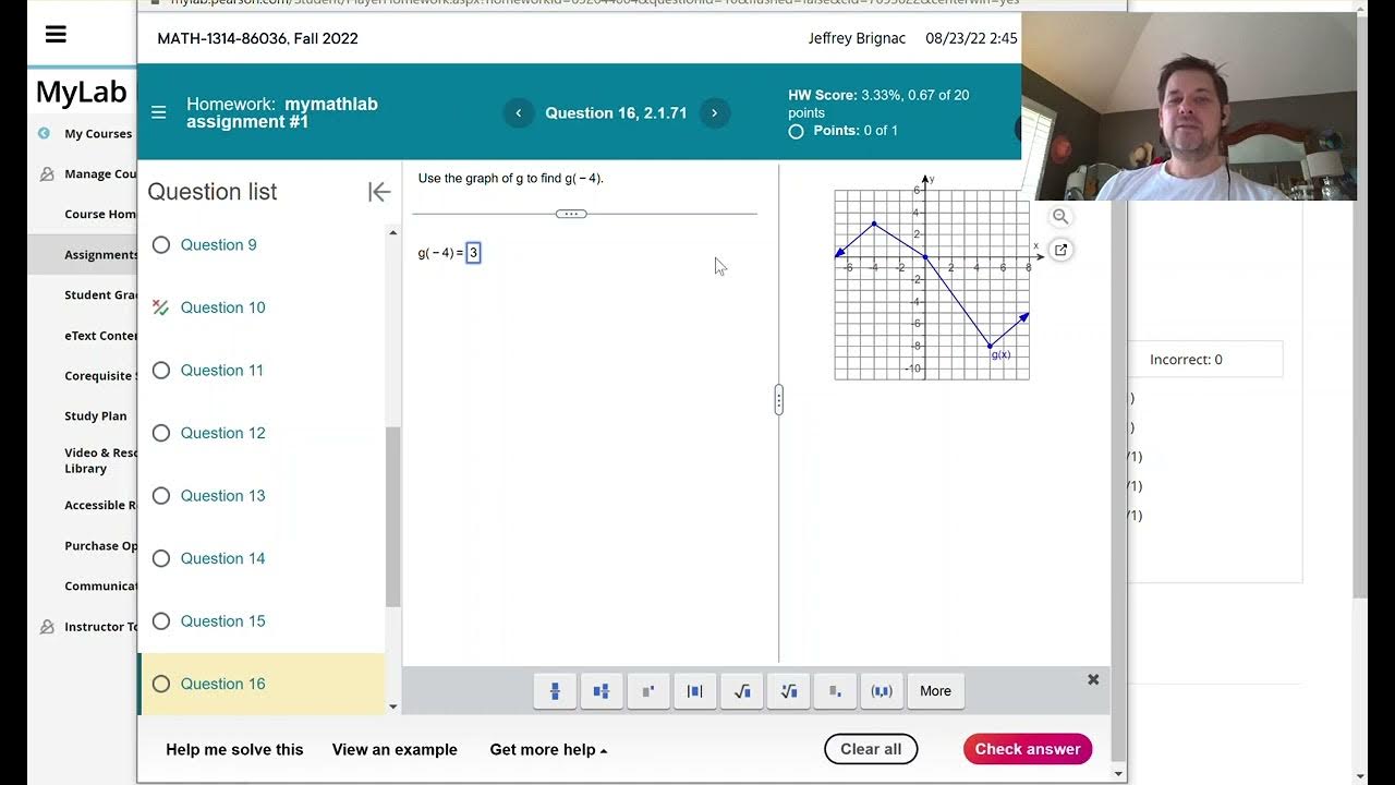 How to enter answers in mymathlab youtube