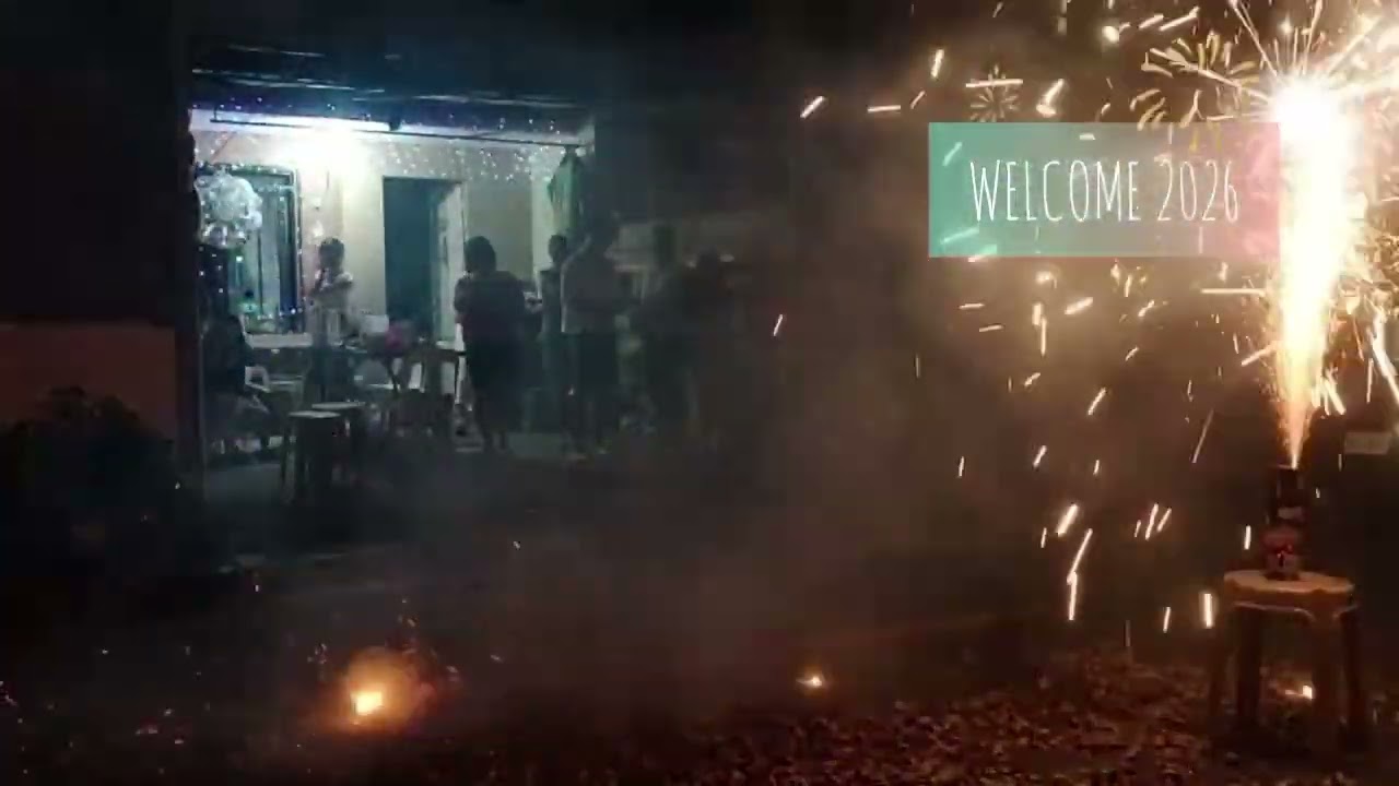NEW YEAR'S EVE salubong 2026 Gerodias family  #fireworks 