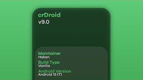 Install CrDroid Android 13 on Mi A1