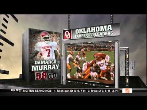 DeMarco Murray with Erin Andrews on College Gameda...