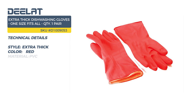 Extra Thick Dishwashing Gloves - One Size Fits All - Qty. 1 Pair