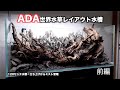 ADA世界水草レイアウトコンテスト2021 上級者の中の下っ端ぐらいの人の120センチ水槽立ち上げからミスト管理 前編