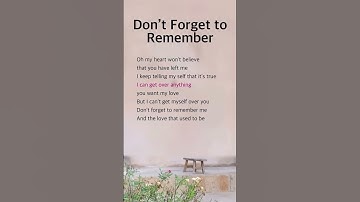 Thumbnail of Don’t Forget to Remember | Bee Gees