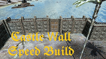Speed Build / Castle 🏰 Wall / Ark Survival Evolved Mobile            #arkmobile #castle #howtobuild