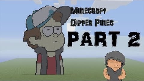 Minecraft Pixel Art Tutorial: How to make Dipper Pines Part 2 (Gravity Falls)