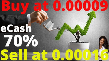 ECASH XEC Next Crypto Pump Buy at 0.00009 Sell 0.00016 70% Profit 🔥Day Trade Swing trade crypto