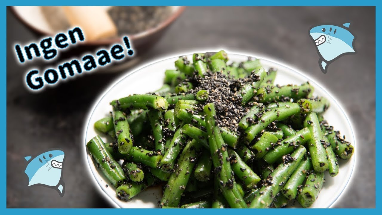 Japanese Side Dish | Green Bean Goma Ae (Sesame Soy Dressing) 