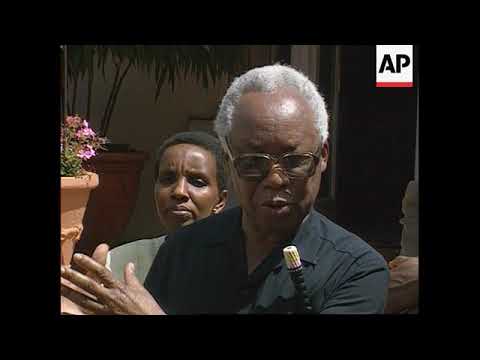 South Africa Mandela and Nyerere news conference