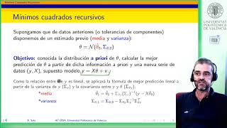 Mínimos cuadrados recursivos (sin olvido): teoría | | UPV - YouTube