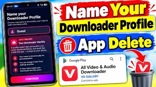 How to Delete All Video Downloader App | Name Your Downloader Profile Problem | Downloader App screenshot 3