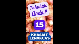 Inilah 15 Khasiat Lengkuas Sebagai Bahan Rempah Yang Bermanfaat Bagi Tubuh #Shorts