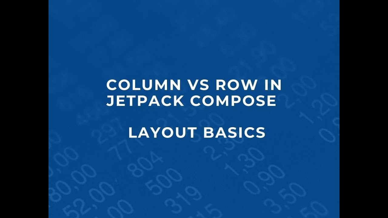 Columns & Rows in Jetpack Compose - YouTube