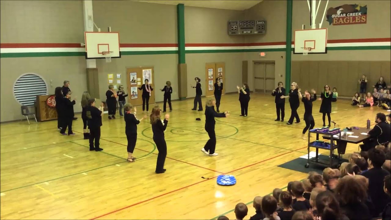 Sugar Creek Elementary, Crawfordsville, Indiana, Staff Dance 2014 YouTube