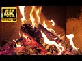 🔥Crackling Fireplace 4K. Relaxing Fireplace with Burning Logs and Crackling Fire Sounds