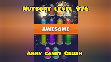 Nut sort color puzzle game level 976
