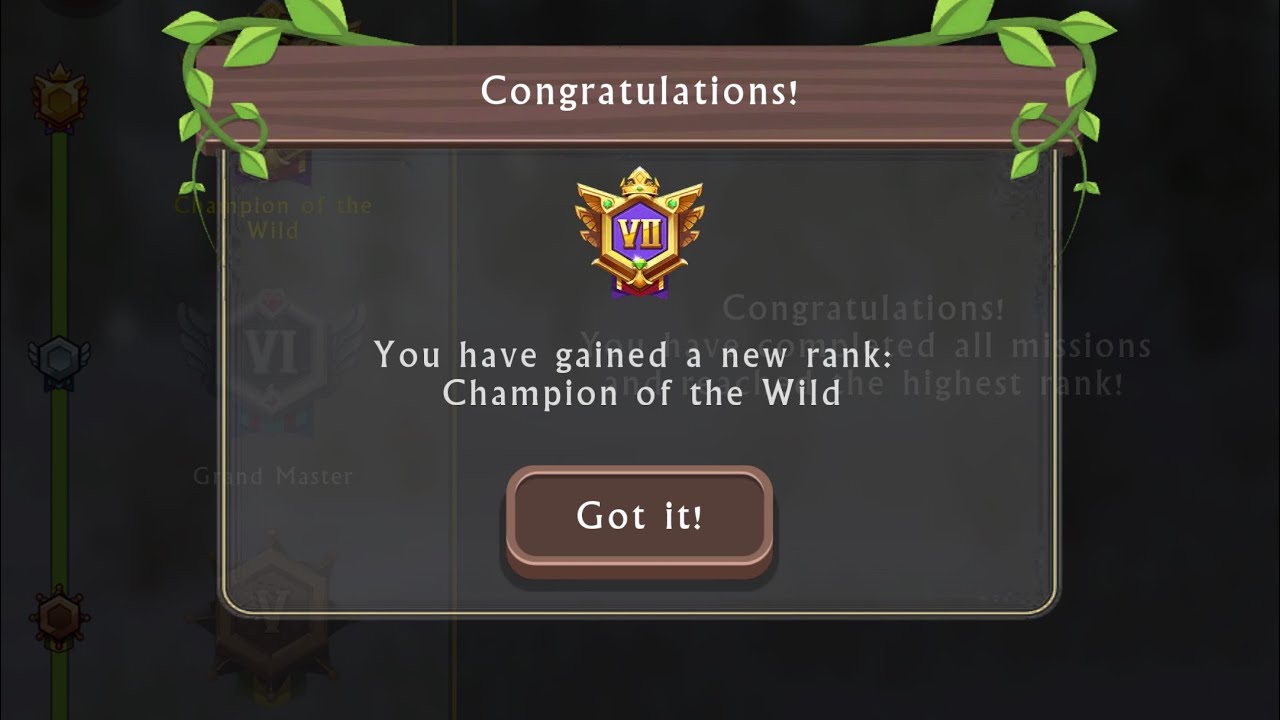 Reaching champion of the wild after 3 years (WildCraft)