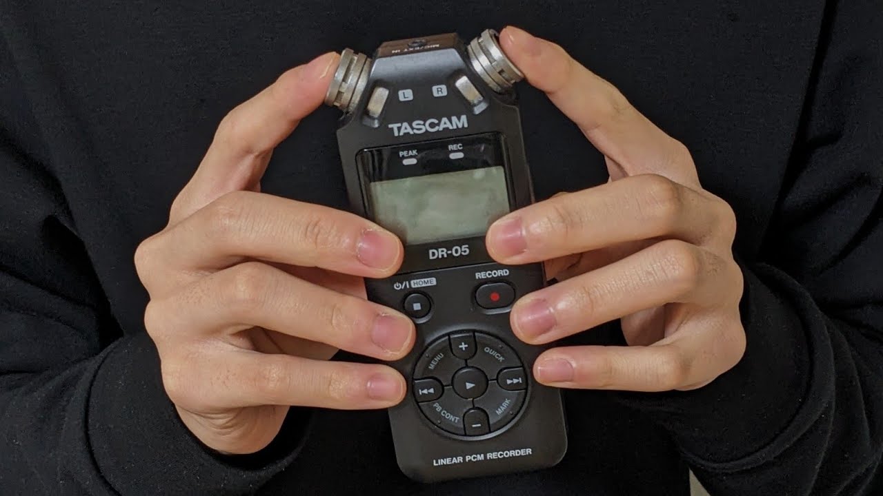 【ASMR】指でTASCAMマイクを触りまくる TASCAM mic tapping & scratching