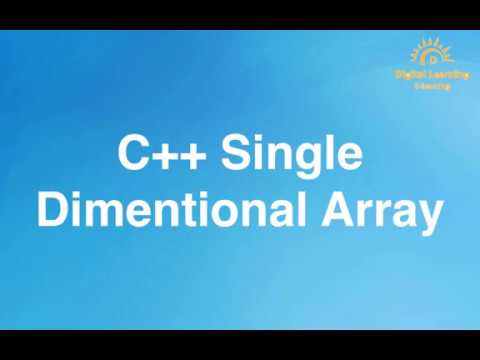 18 C++ Single Dimensional Array | Online Training Download app from ...