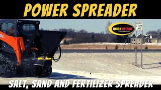 Power Spreader Salt, Sand & Fertilizer Spreader by Quick Attach