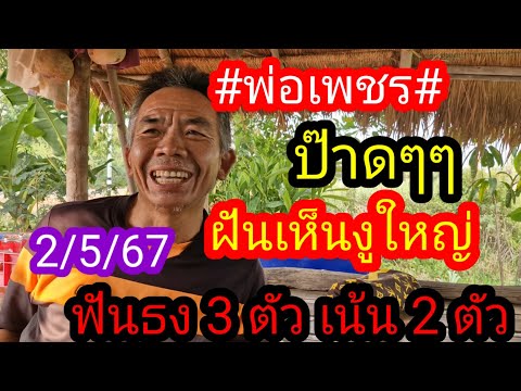 21 เมษายน พ่อเพชรฝันเห็นงูใหญ่ บอกตรงๆ 3 ตัวบน 2 ตัวล่าง