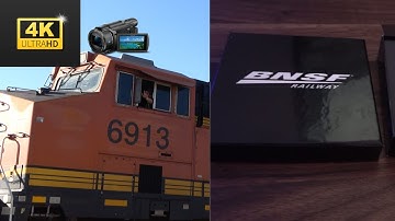 [4K] BNSF Crew gives me a Gift!