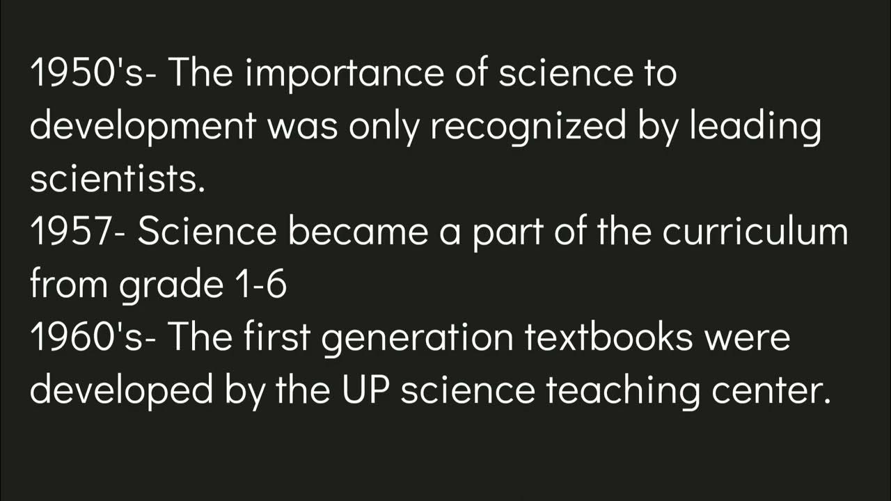 Lesson 3 STS HISTORICAL DEVELOPMENT OF SCIENCE EDUCATION IN THE