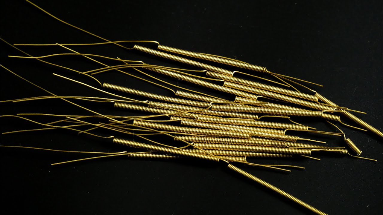 การทำลวดสปริง และการเข้าช่อปิ่นปักผม