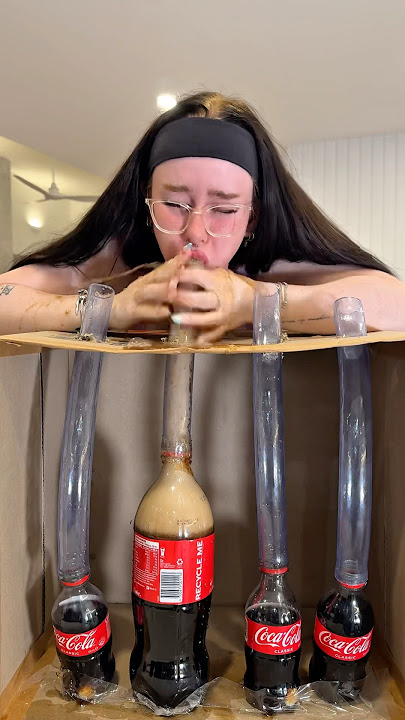 Cola and Mentos Challenge 😭😂 #youtubeshorts