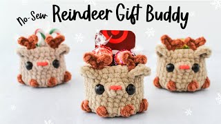 Crochet A Reindeer Gift Buddy This Christmas!