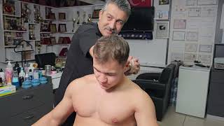 REAL BARBER SHOP EXPERIENCE! RELAXING TURKISH MASSAGE AND SKIN CARE