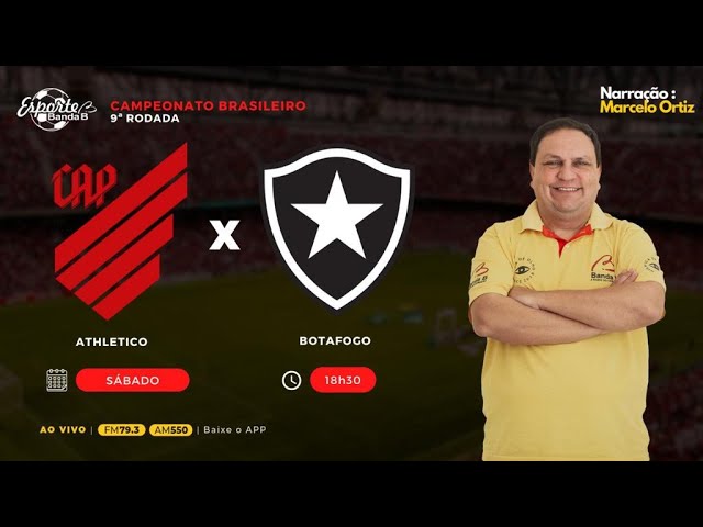 Imagem ilustrativa sobre AO VIVO! Acompanhe Botafogo x Athletico na Banda B!
