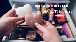 Blush and Bronzer Declutter 2026 | we are FINALLY decluttering the colourpop heart blushes...