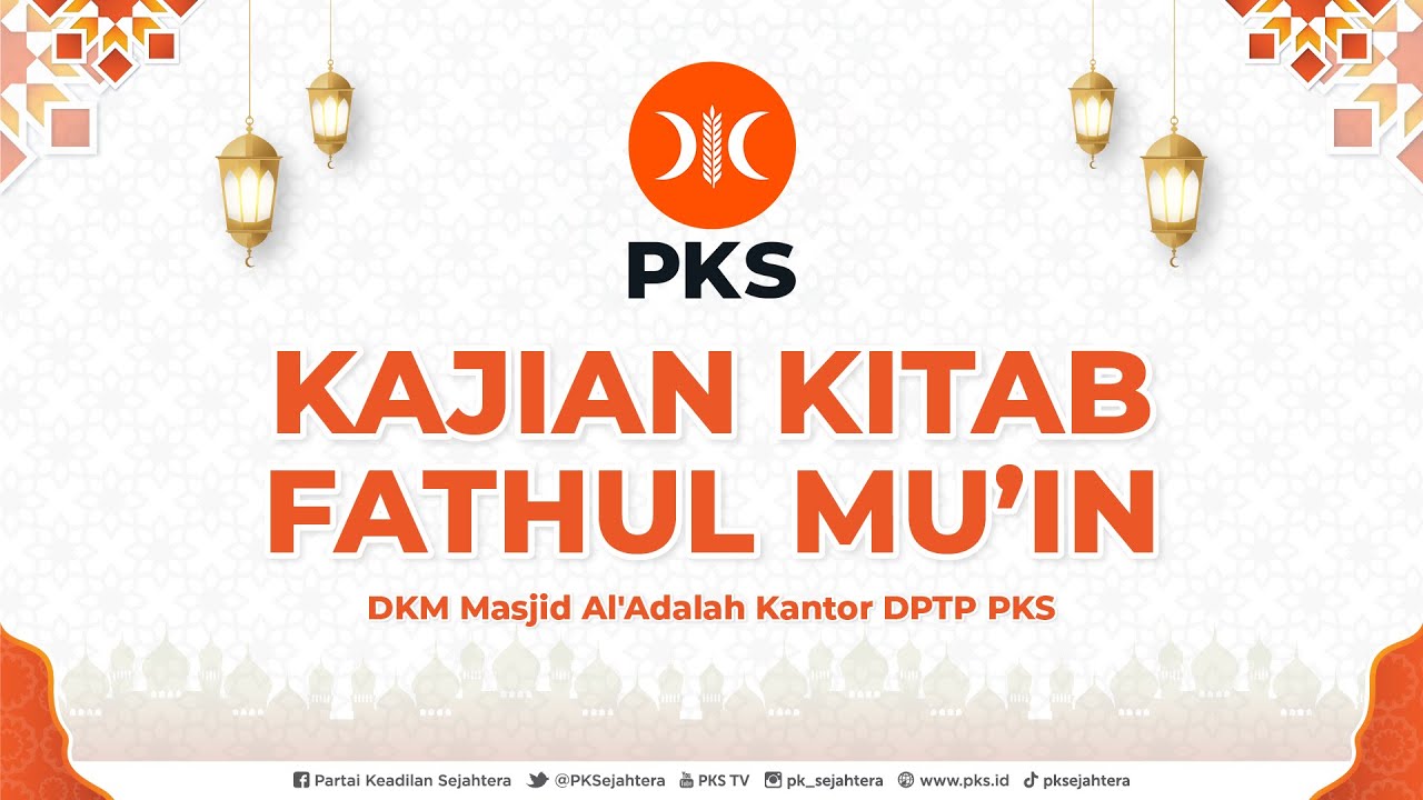 [LIVE] KAJIAN RUTIN KITAB KUNING FATHUL MU'IN, RABU BA'DA DZUHUR BERSAMA KH. ALI AKHMADI, Lc, MA