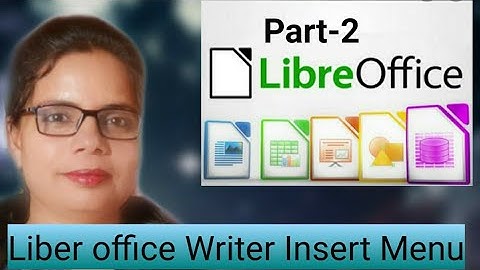 libreoffice writer insert menu in hindi part-2 #insertmenu