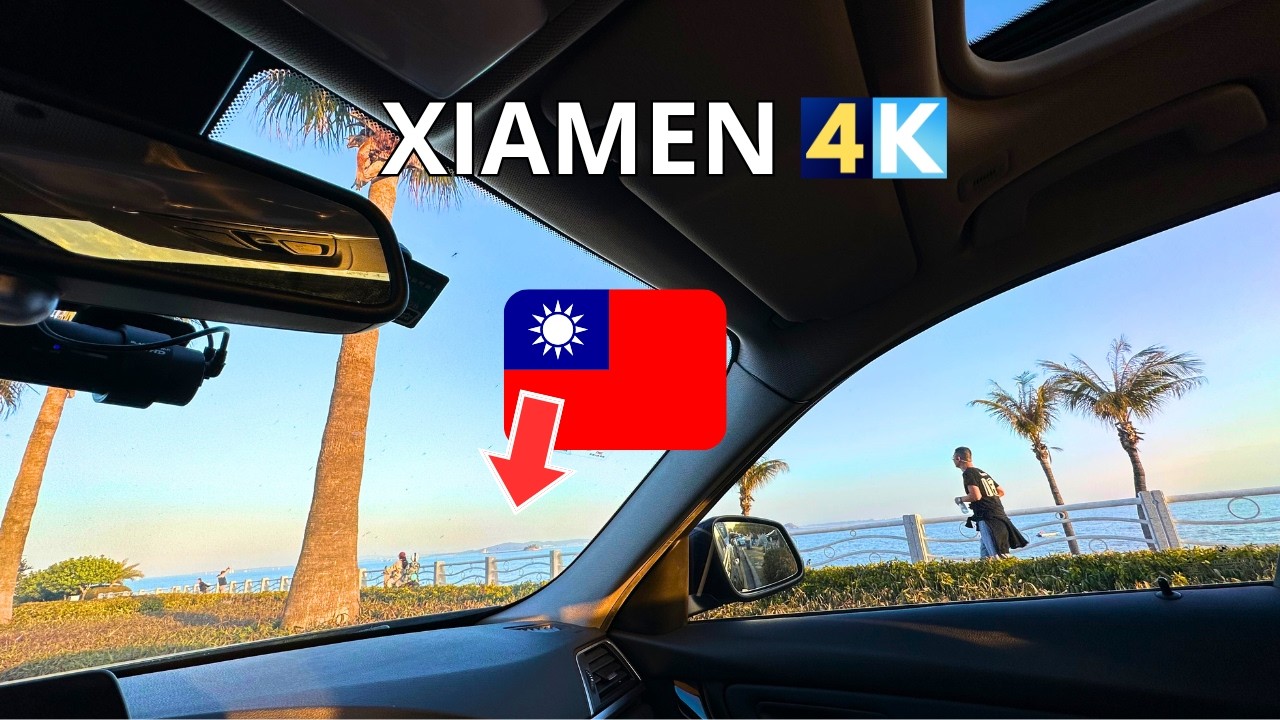 Xiamen 4K | China’s Closest Metropolis to Taiwan | Bay Sunset Drive