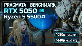 Pragmata na RTX 5050 + RYZEN 5 5500 Teste de desempenho em todas configurações 1080p e 1440p